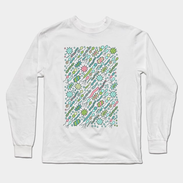 Microbes Long Sleeve T-Shirt by kostolom3000